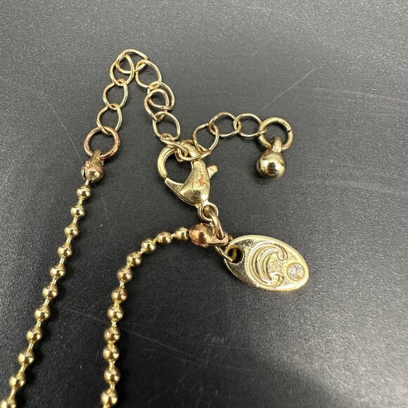 Hot Air Balloon Necklace Enamel Rainbow Stripes Charming Charlie Statement - Picture 7 of 8